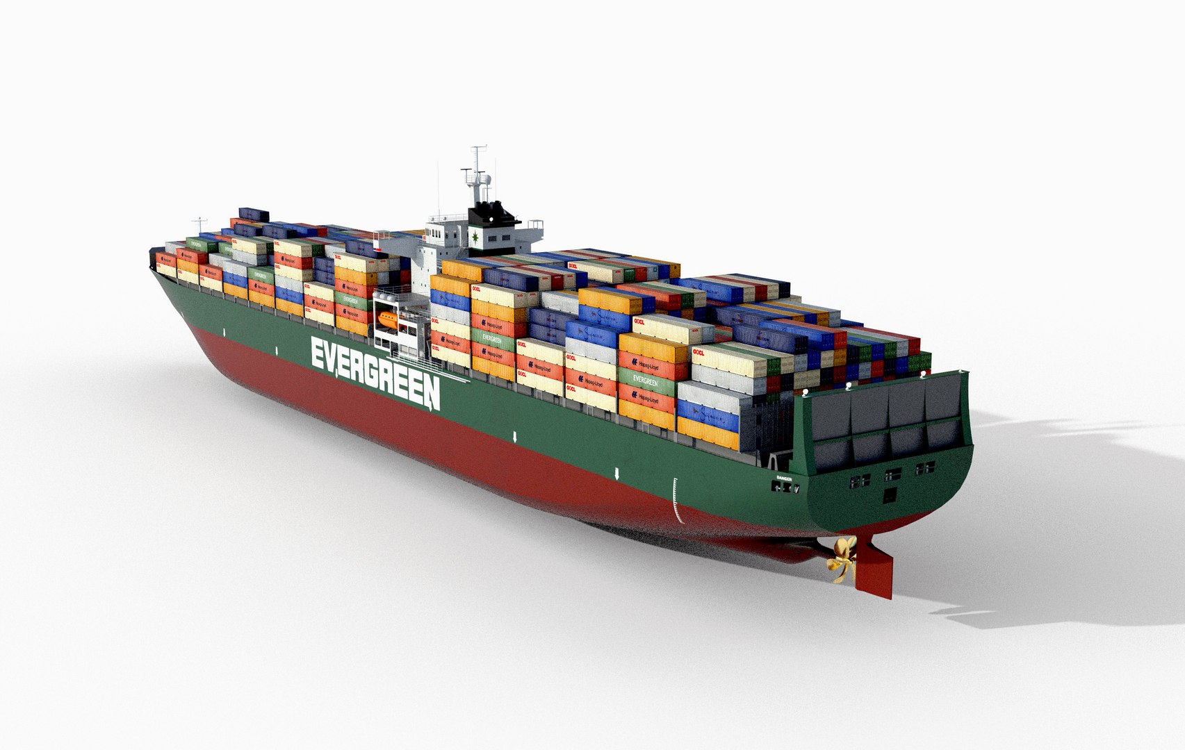 Cargo Container Ship 300m 3D Model - TurboSquid 2281989