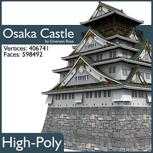 3d model osaka castle