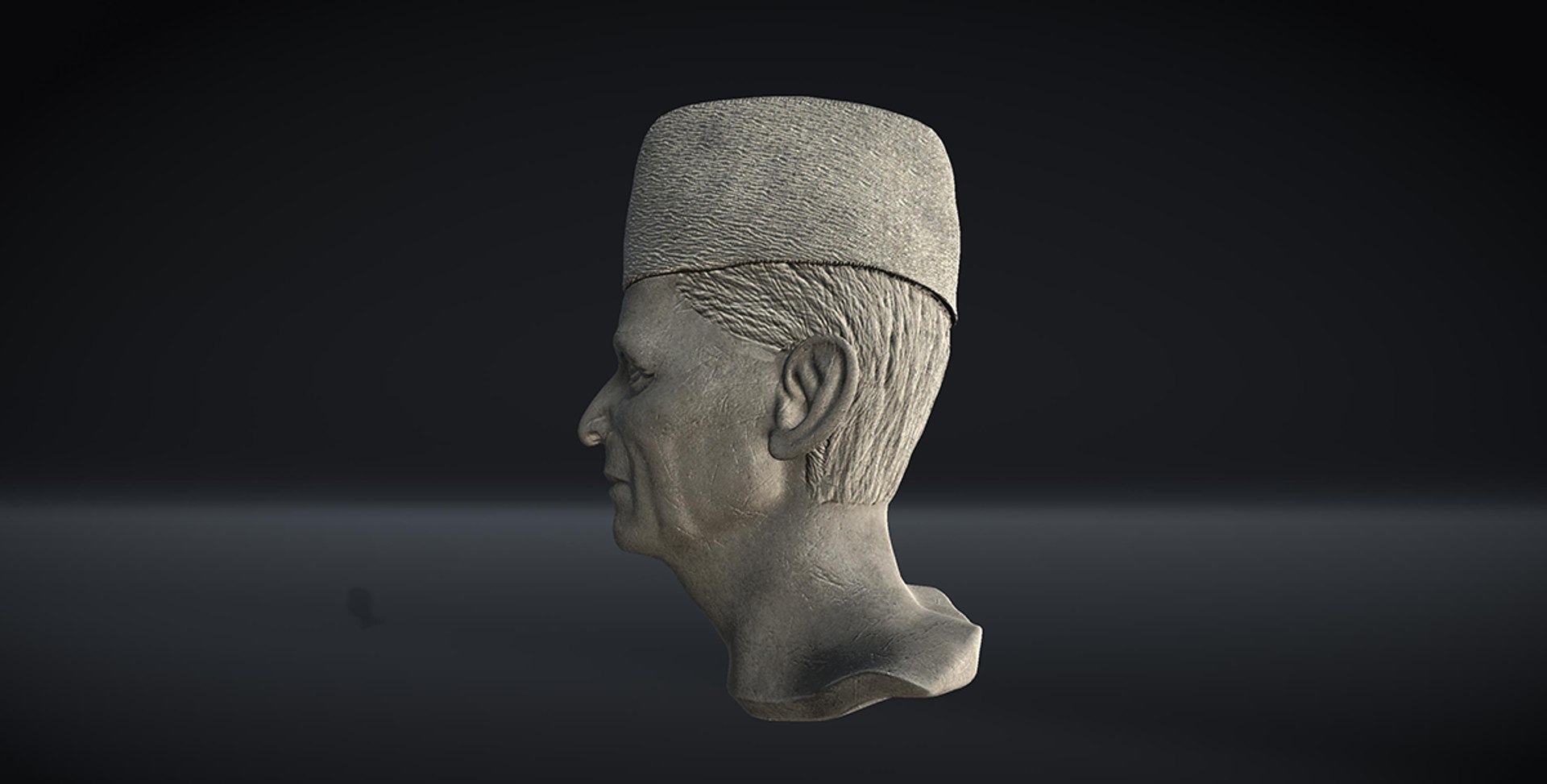 Marble Head of Muhammad Ali Jinnah 3D model https://p.turbosquid.com/ts-thumb/aP/dl9eVu/DL/screen12005/png/1648817836/1920x1080/fit_q87/3d168298b7fbcf4374b793636bc9072f7a4502d9/screen12005.jpg
