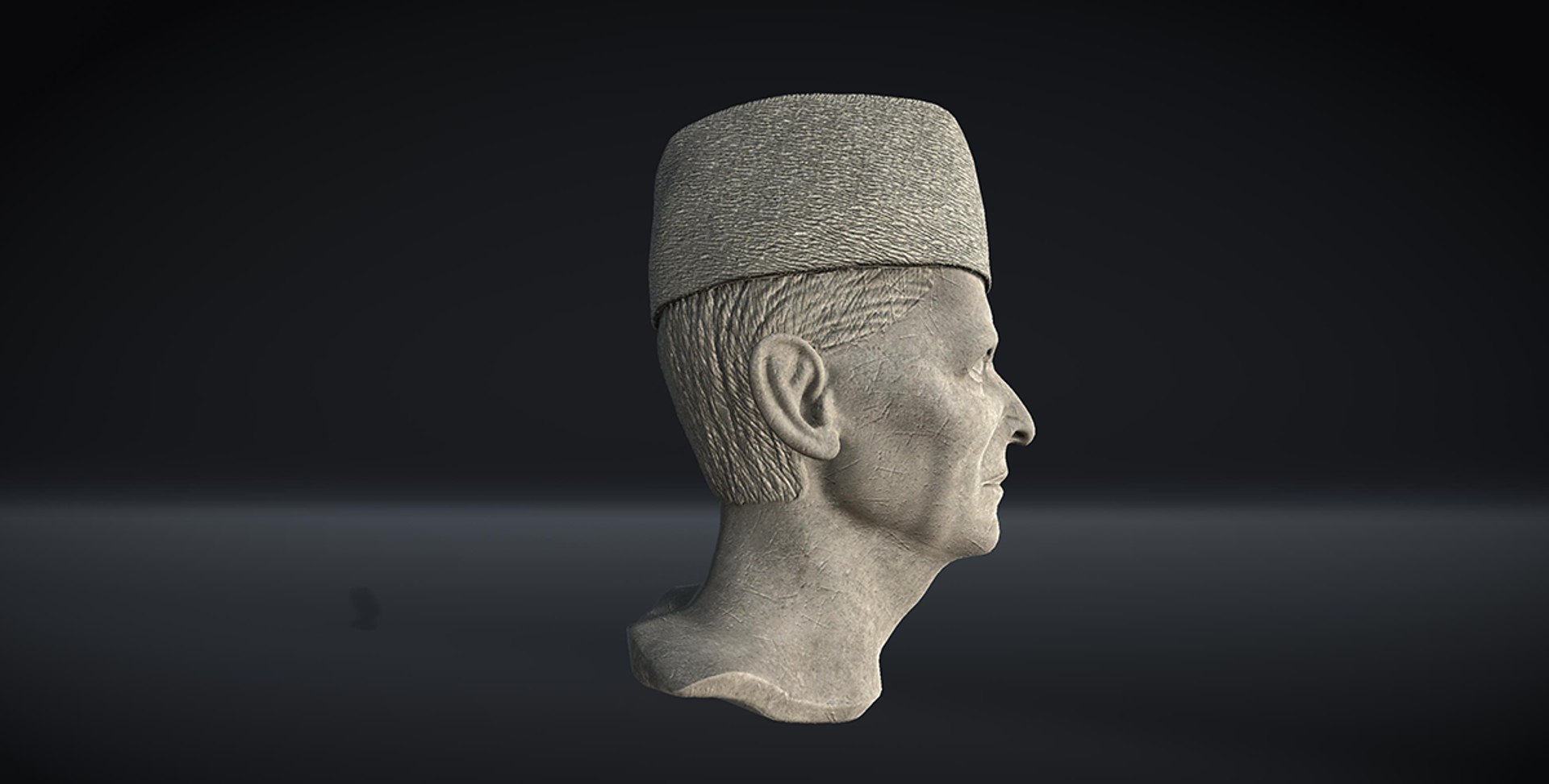 Marble Head of Muhammad Ali Jinnah 3D model https://p.turbosquid.com/ts-thumb/aP/dl9eVu/Vy/screen12006/png/1648817836/1920x1080/fit_q87/6e54f0898d1d4baf9214b18d2eb15523a5e49176/screen12006.jpg