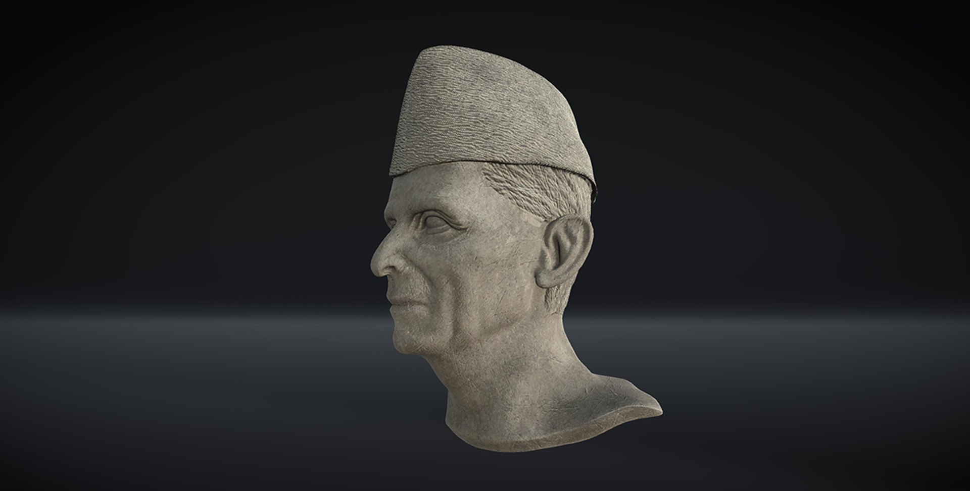 Marble Head of Muhammad Ali Jinnah 3D model https://p.turbosquid.com/ts-thumb/aP/dl9eVu/xO/screen12002/png/1648817835/1920x1080/fit_q87/0c3524e058ab67e24c0d96784eb4f513c696815c/screen12002.jpg