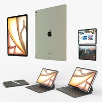 Apple iPad Air 2024 in Starlight full Collection
