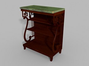 3D antique regency console table