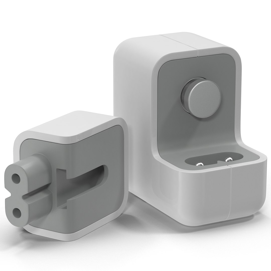 Apple 12W USB Power Adapter 2 3D Model 3D model preview
