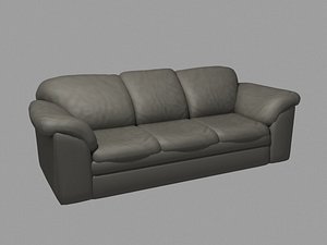 old chair leather couch 3d max