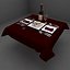 restaurant table - 3d model