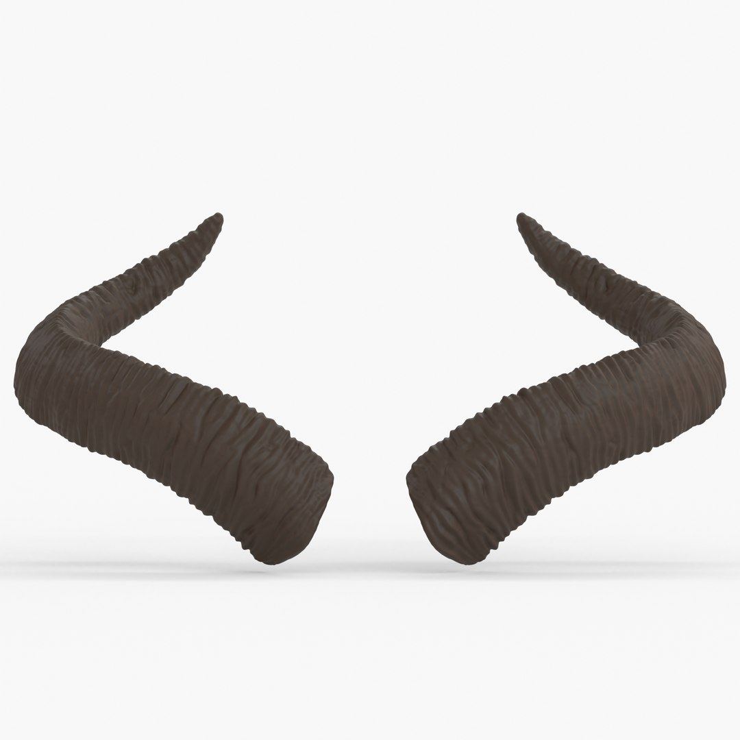 3D Large Swooping Horns - Marie - TurboSquid 1814856