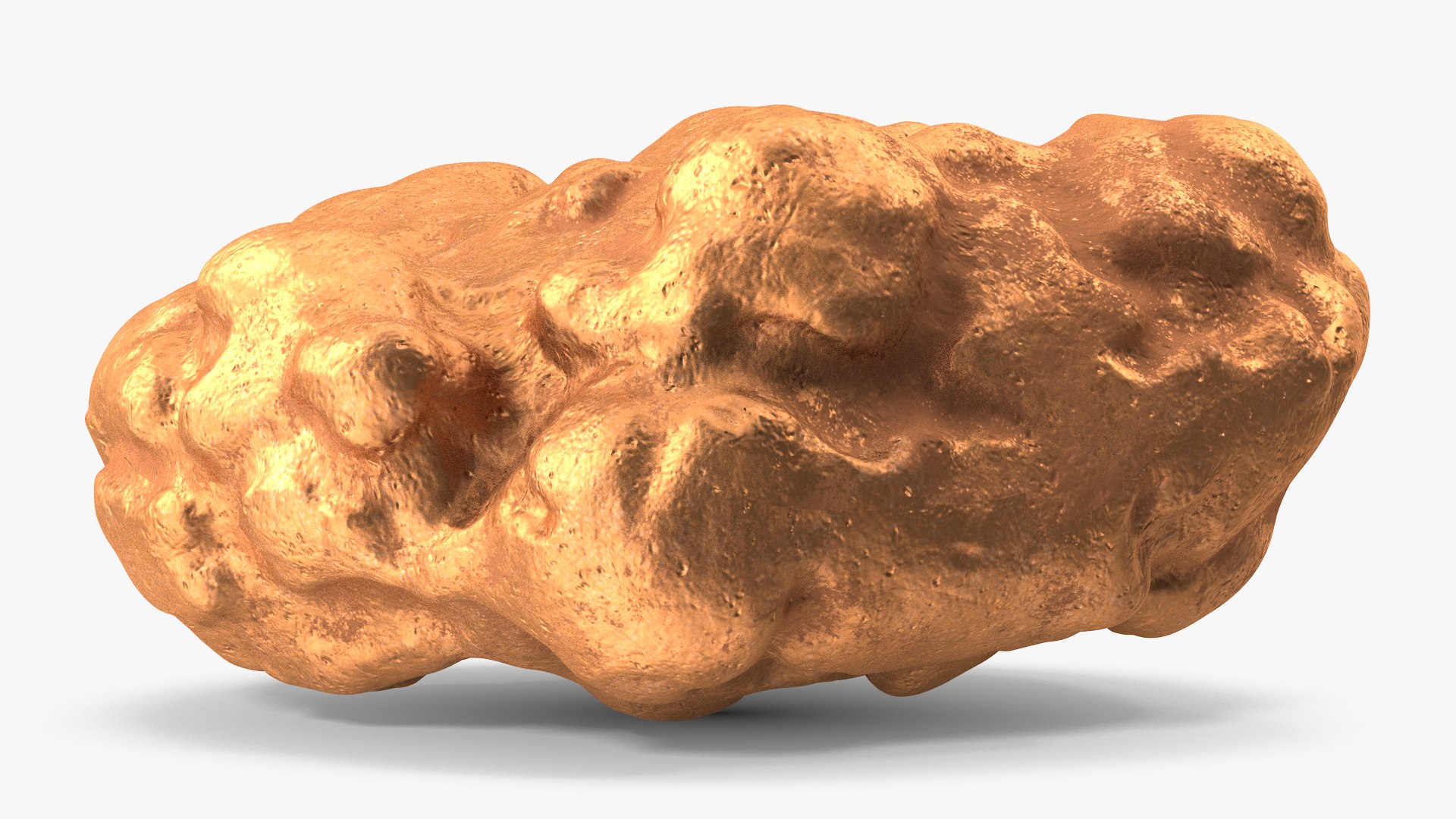 Metallic Mineral Copper 3D model preview