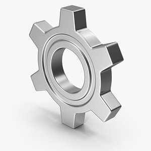 Silver Gear 3D model