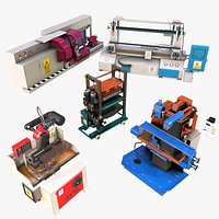 Machines industry game ready PBR