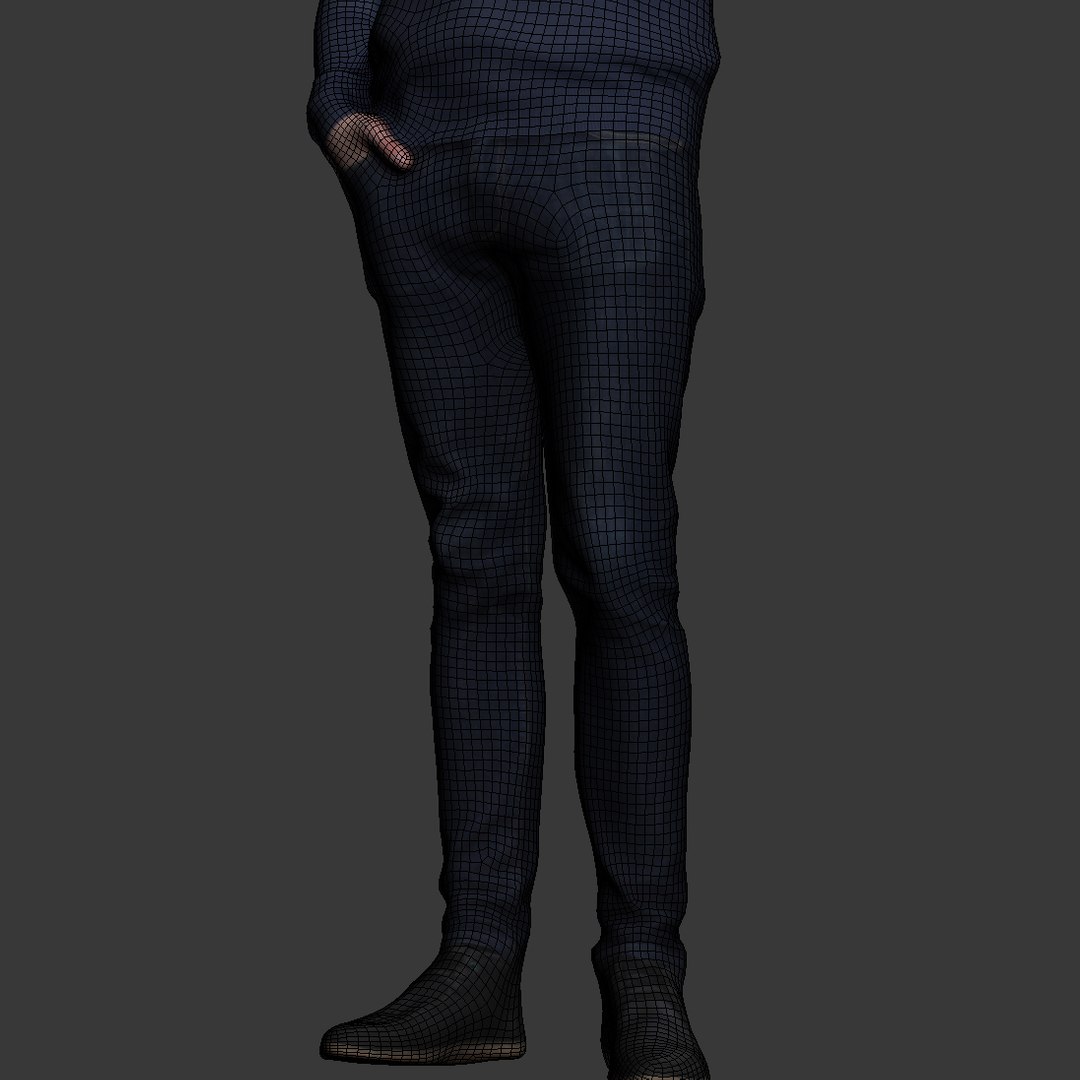 Human Standing Man 3ds