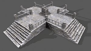 Skull Temple Set 3D