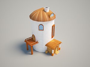 3d model casual house