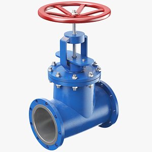 Blue Industrial Valve