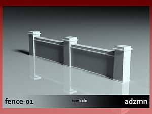 fence f 3d model