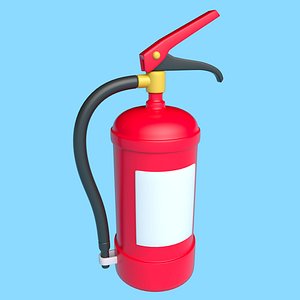 3D Lowpoly Fire Extinguisher model