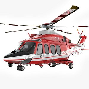 AW139 VIGILI DEL FUOCO L2256 3D model