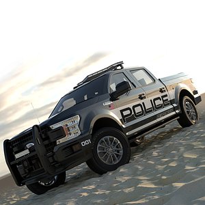 3D Ford F 150 2018 Police