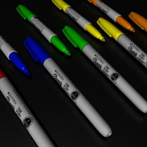 3d model sharpie marker