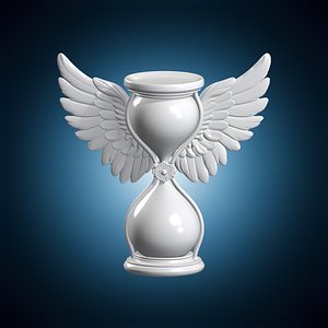 Angelic Hourglass Figure 3D Print Model model