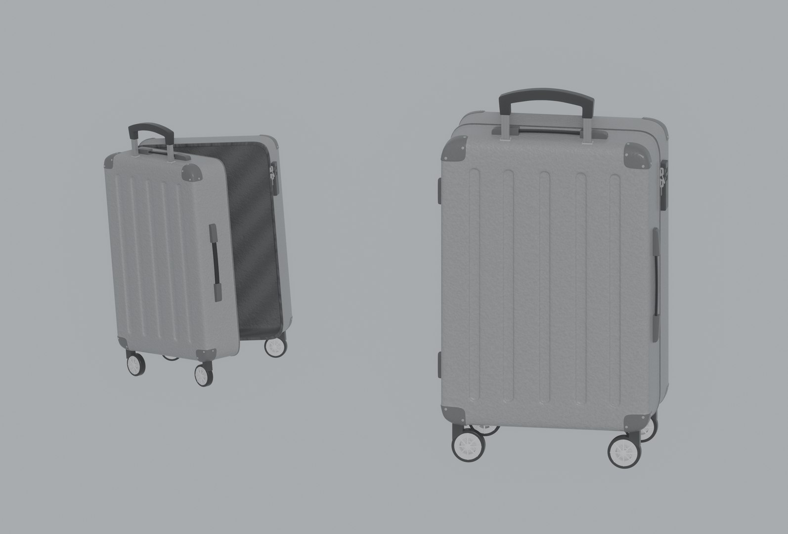 3D Model Luggage Suitcase - TurboSquid 2198452