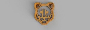 3D LION COOKIE CUTTER model