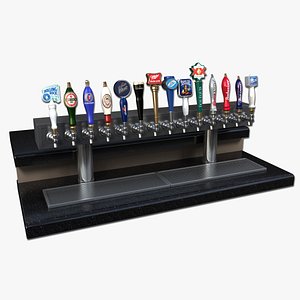 3d model beer taps