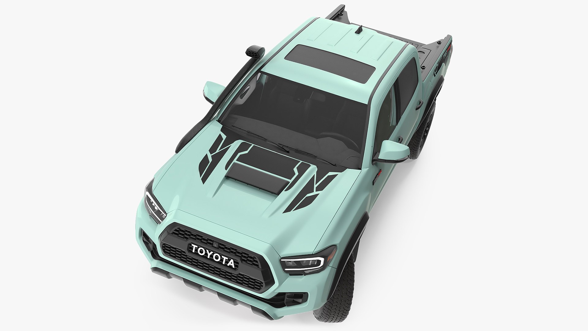 Toyota Tacoma TRD Pro Lunar Rock 2021 Rigged 3D model preview