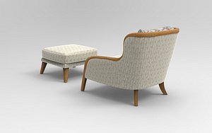 Lounge Chair with Ottoman