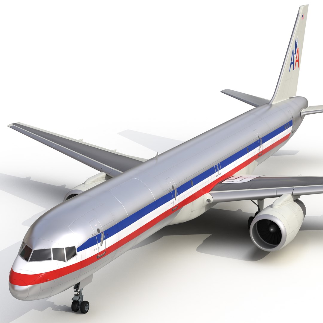 波音757200f美国航空3d模型3d模型