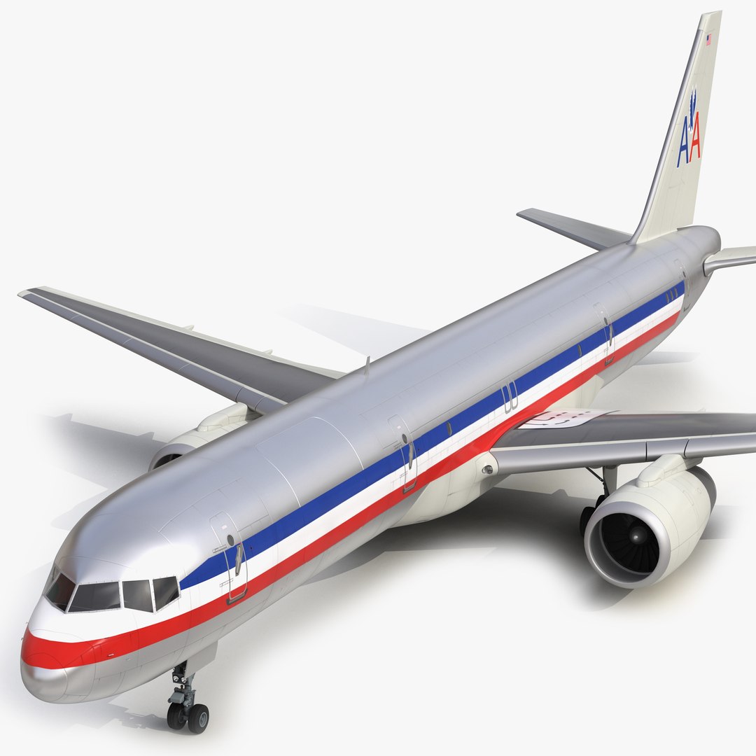 Boeing 757-200F American Airlines 3D Model 3D model preview