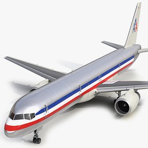 Boeing 757-200F American Airlines 3D Model