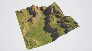 canyon - grass 3D model