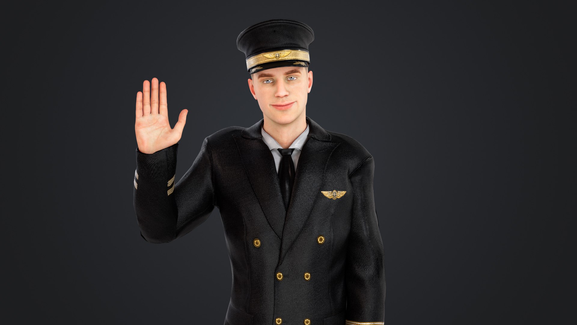 Pilot and stewardess 3D model https://p.turbosquid.com/ts-thumb/aQ/Us0Ku2/9a/pilot_117/jpg/1740989687/1920x1080/fit_q87/b9b4a551f3af8f304e9db9344f08ed62cd157983/pilot_117.jpg