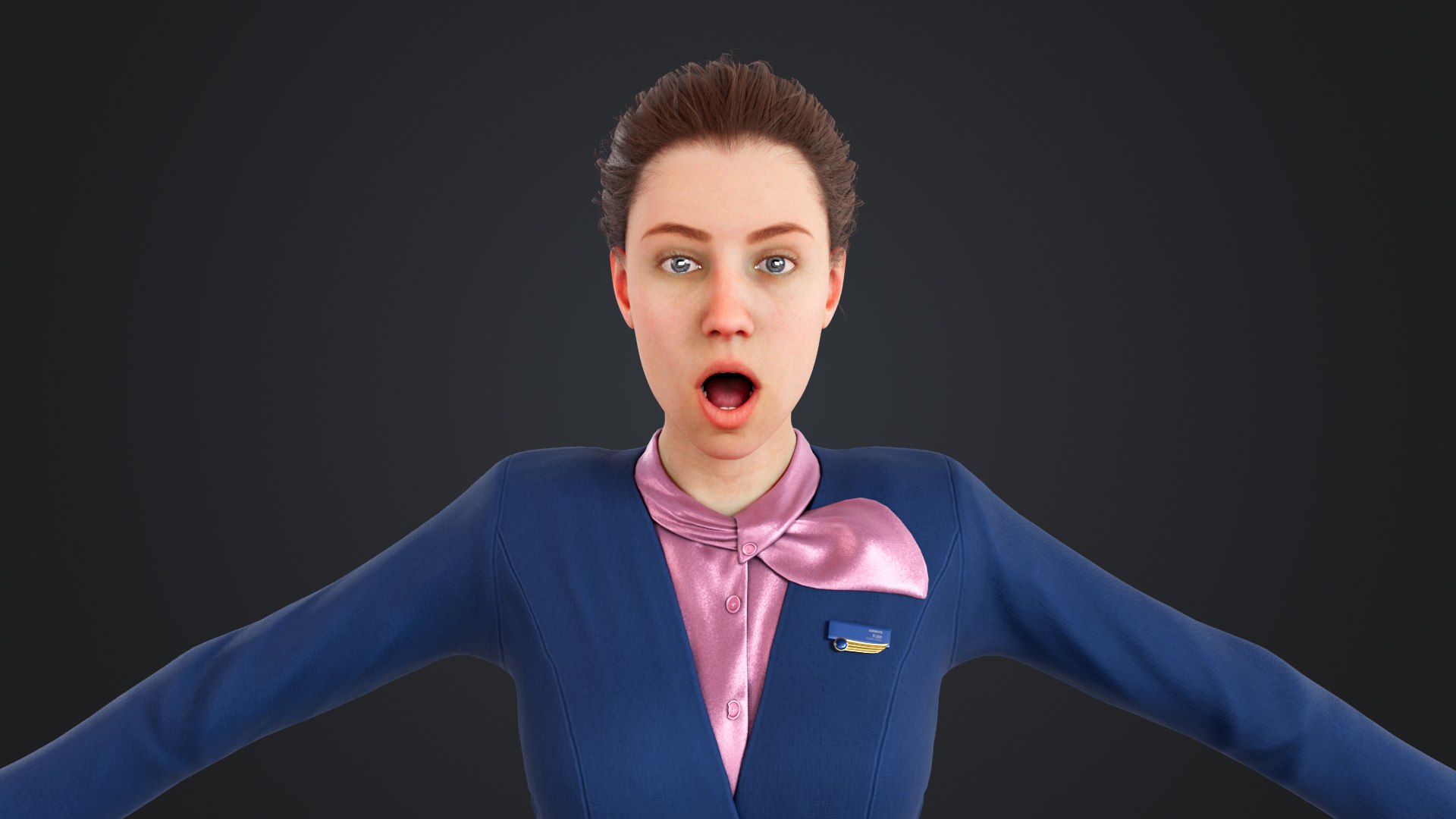 Pilot and stewardess 3D model https://p.turbosquid.com/ts-thumb/aQ/Us0Ku2/Jh/stewardess_114/jpg/1740989651/1920x1080/fit_q87/c7e799ff91d1b642cff0625ca6fb7664f3e68e93/stewardess_114.jpg