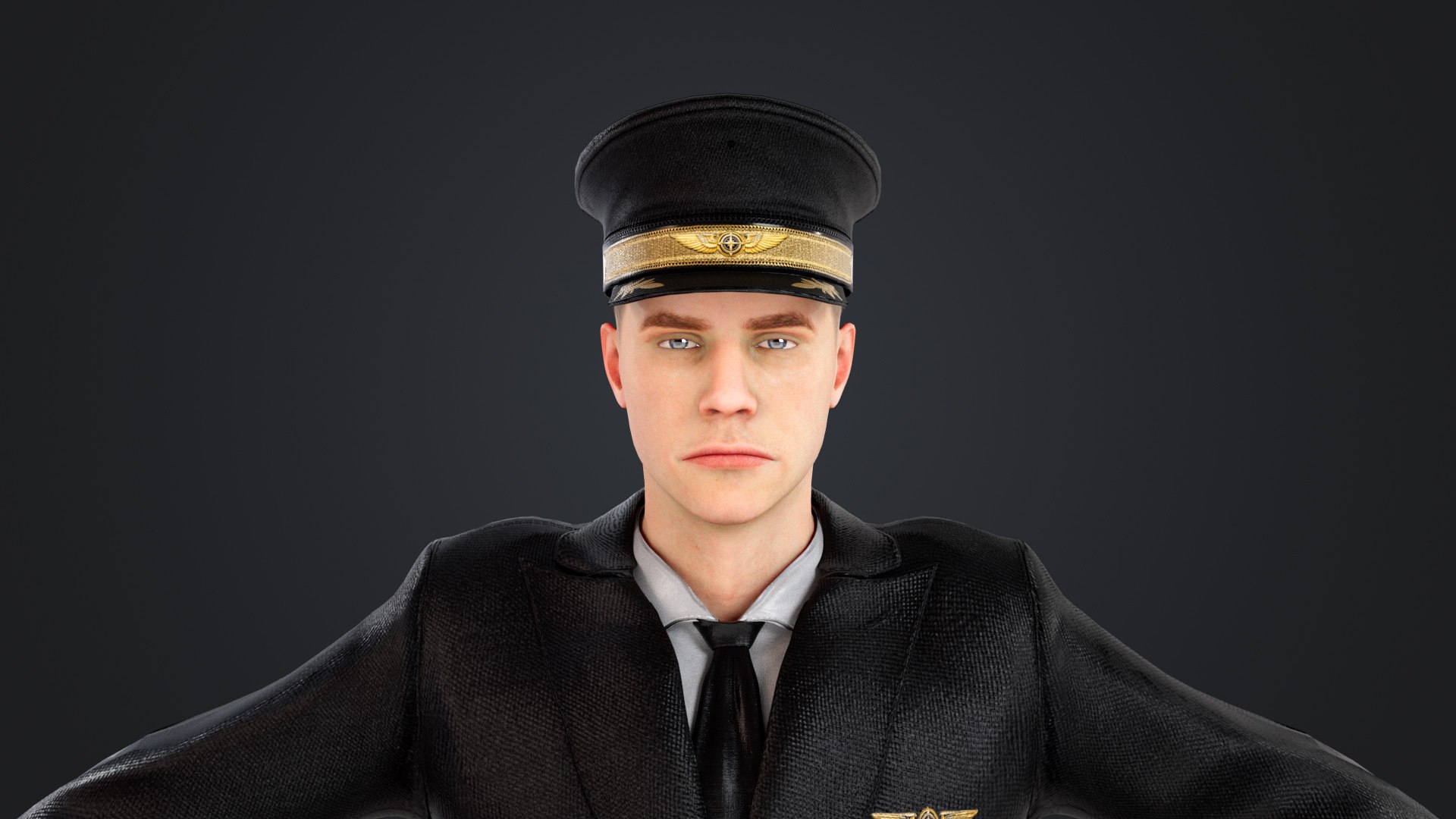 Pilot and stewardess 3D model https://p.turbosquid.com/ts-thumb/aQ/Us0Ku2/We/pilot_114/jpg/1740989685/1920x1080/fit_q87/be7c0eeb0e5e3502109608339d71017b55a602a2/pilot_114.jpg