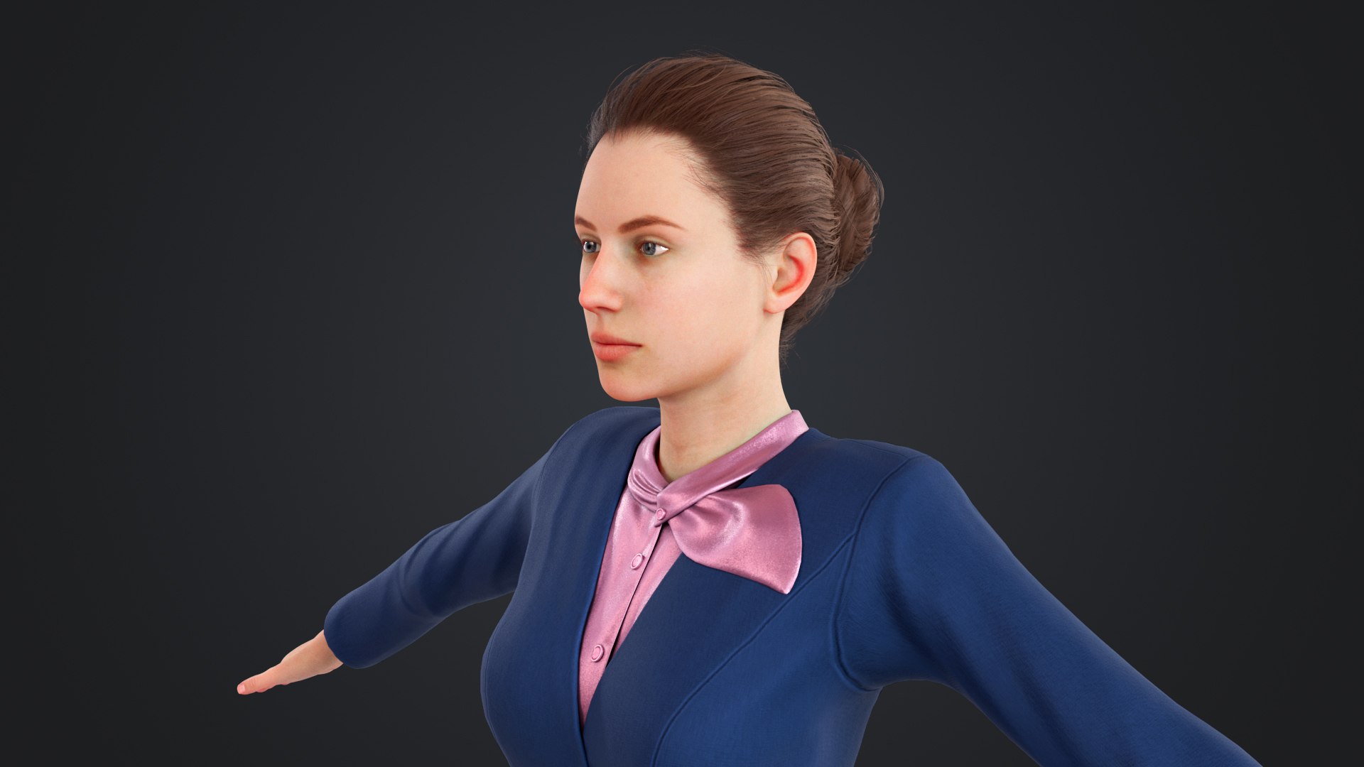 Pilot and stewardess 3D model https://p.turbosquid.com/ts-thumb/aQ/Us0Ku2/bb/stewardess_107/jpg/1740989647/1920x1080/fit_q87/5edec418e6caa7809e56851eef15caf2b4be533e/stewardess_107.jpg