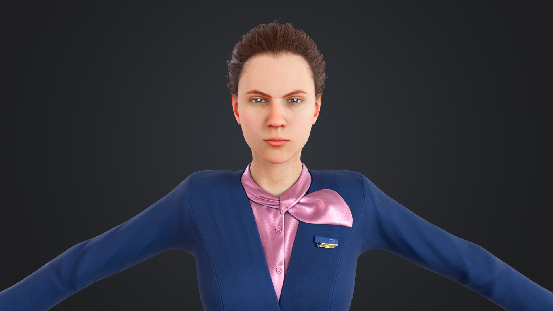 Pilot and stewardess 3D model https://p.turbosquid.com/ts-thumb/aQ/Us0Ku2/h7/stewardess_112/jpg/1740989649/1920x1080/fit_q87/036135aec6e7237a55456284dbe3d5f4b1e1546f/stewardess_112.jpg