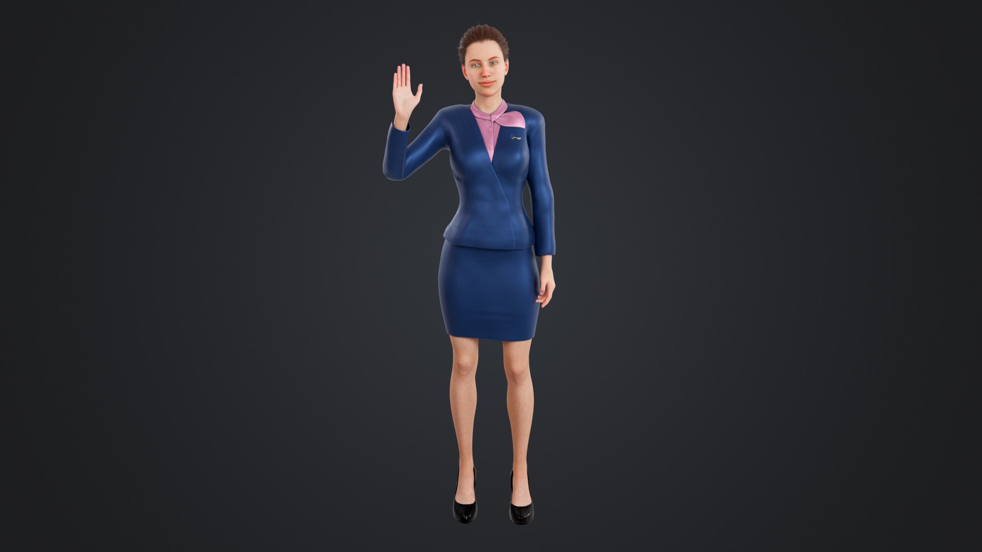 Pilot and stewardess 3D model https://p.turbosquid.com/ts-thumb/aQ/Us0Ku2/vW/stewardess_116/jpg/1740989652/1920x1080/fit_q87/3ae26d56698779c04ff6796d8dd88e2acadea8cd/stewardess_116.jpg
