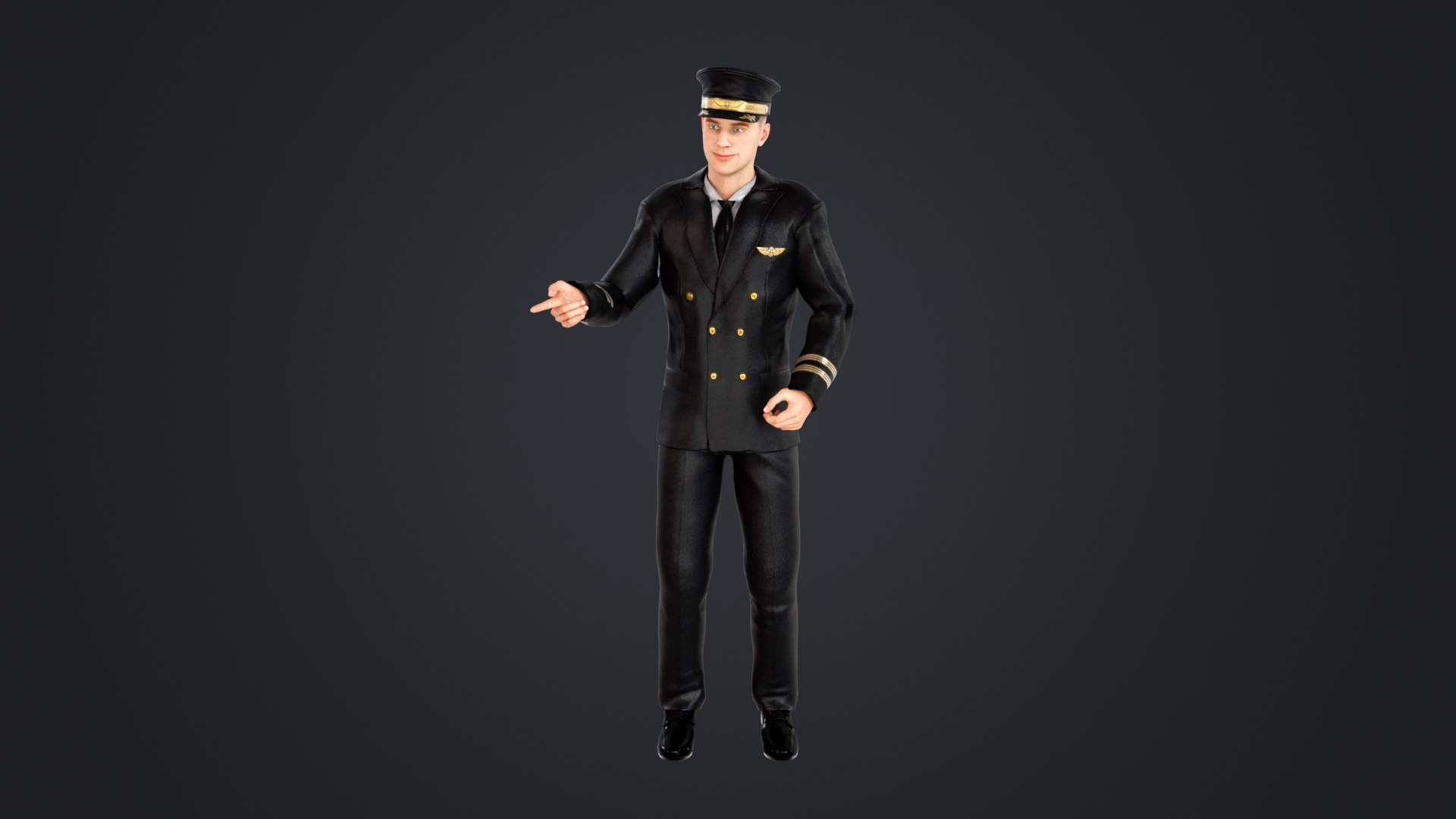 Pilot and stewardess 3D model https://p.turbosquid.com/ts-thumb/aQ/Us0Ku2/xE/pilot_118/jpg/1740989687/1920x1080/fit_q87/5e190571f5144eba7022824295d482665b6a5f7b/pilot_118.jpg