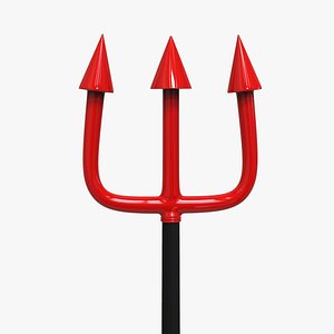 3D halloween devil s fork