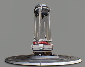 Scifi capsule - cryo chamber 3D