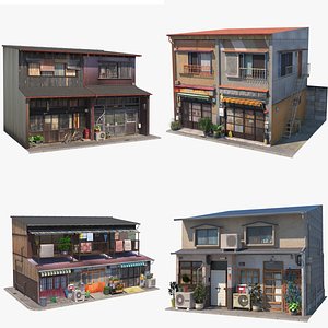 Japanese Buildings Bundle 3