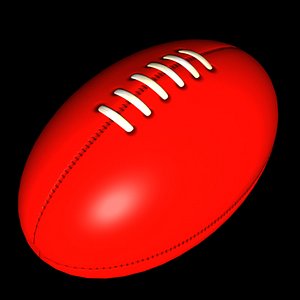afl football 3d model