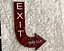 Exit sign
