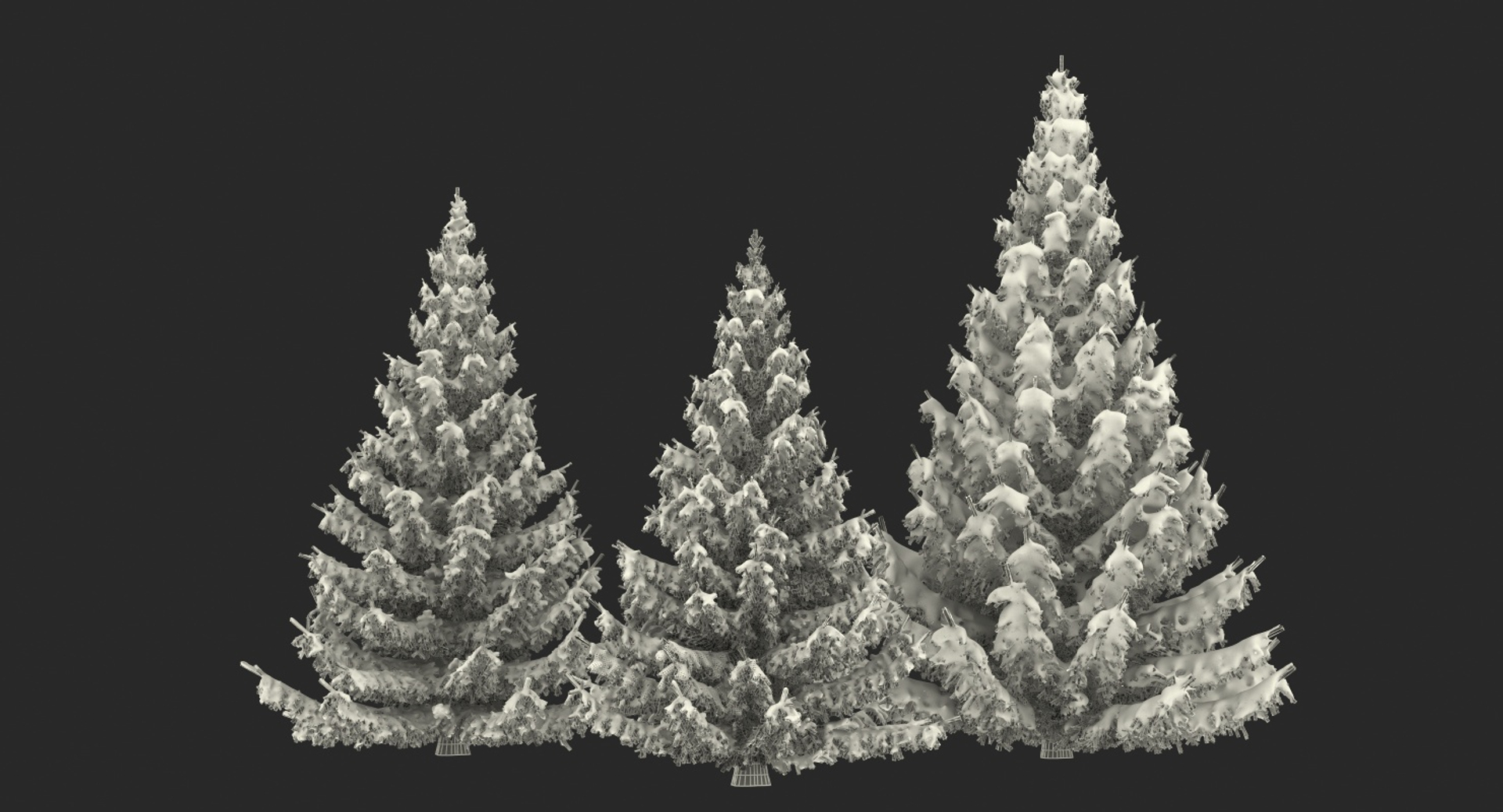 3D Spruce Snow Tree - TurboSquid 1438212