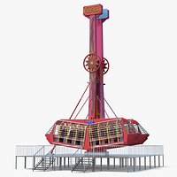Amusement Park Attraction on Platform
