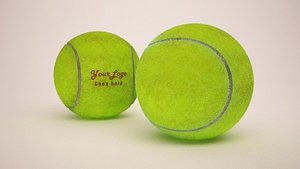 3d realistic tennis ball - model