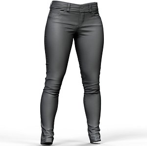 3D zbrush women s jeans model