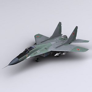 mig-29 fulcrum jet fighter 3d model